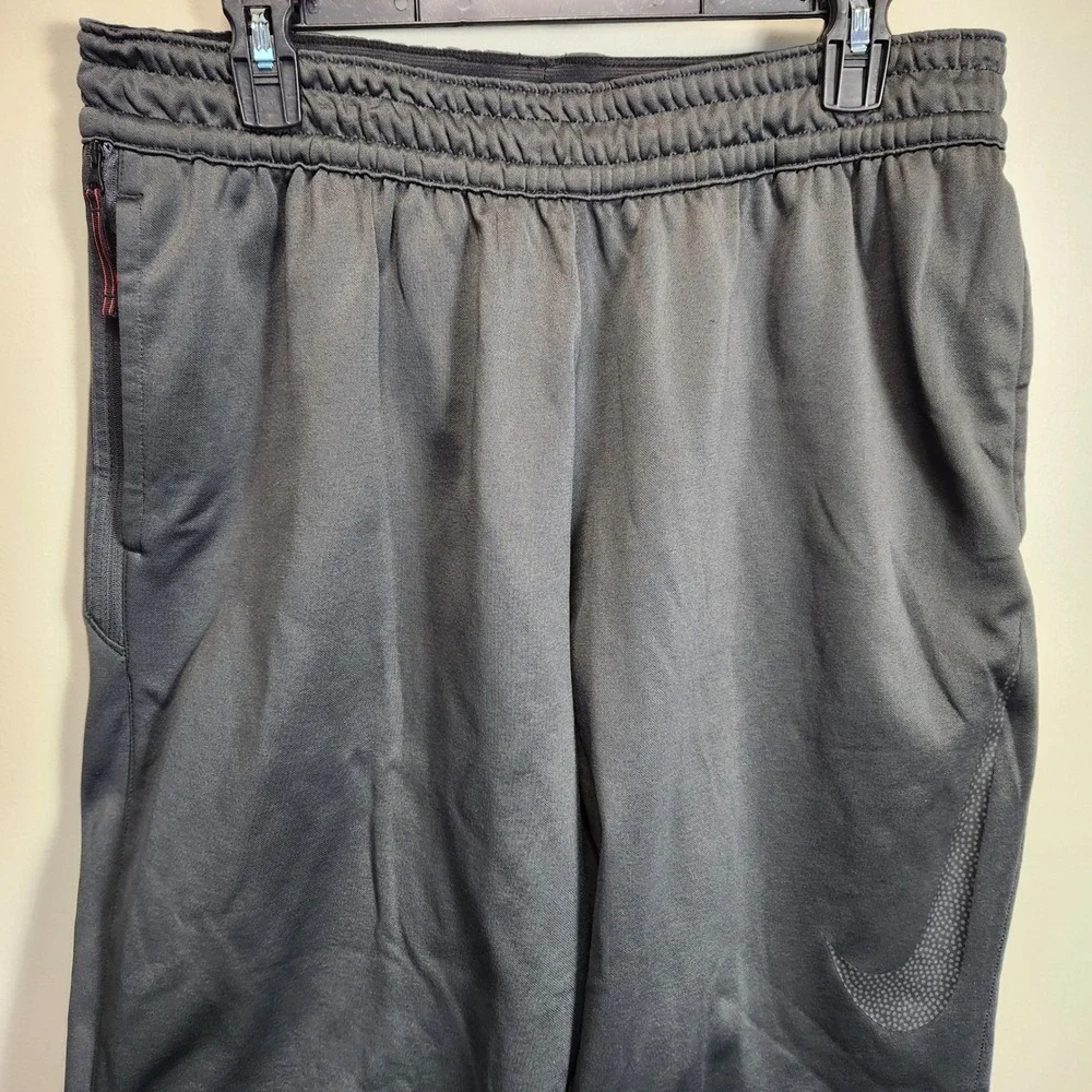 Nike Dri-FIT Therma Training Pants Charcoal Gray Fleece Basketball AQ2715-060 XL